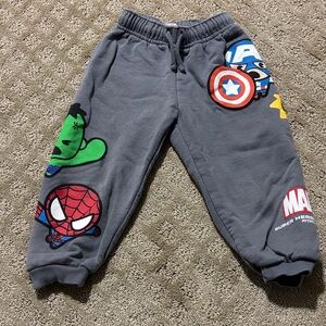 Marvel Gray Kids Joggers with Superhero Graphics - Zara Kids
